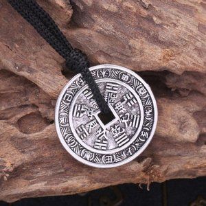 ❤️Chinese Tibetan Trigram Copper Necklace, N90201P152